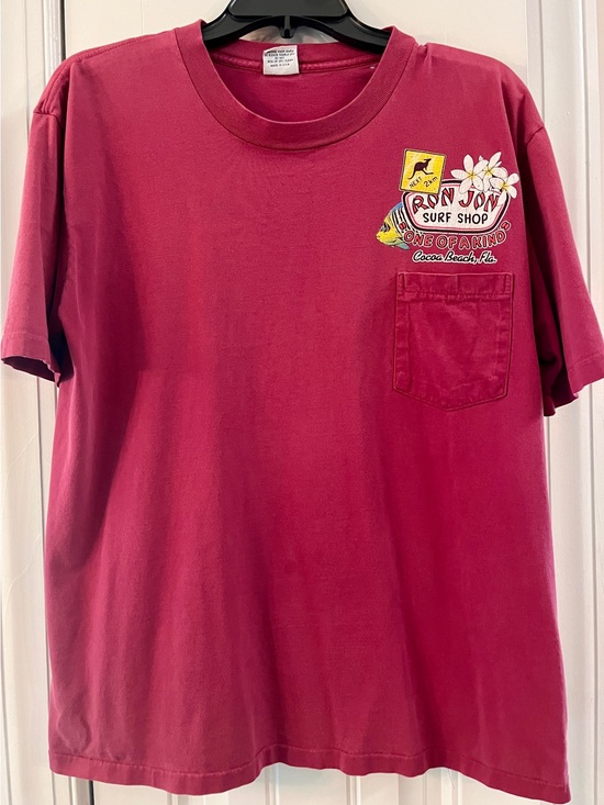 Ron Jon Other - Ron Jon Surf Shop Tropical Parrot VINTAGE 1989! Graphic s/s Tee - Red/multi L
